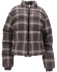 Off-White c/o Virgil Abloh - Spray Geruit Flanellen Donsjack - Lyst