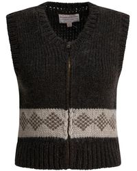 Filson - Zip-Up Patterned-Intarsia Vest - Lyst