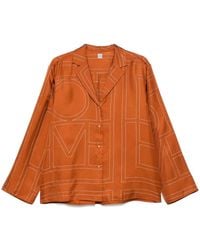 TOTEME - Top De Pijama Con Monograma - Lyst
