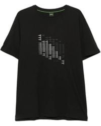 BOSS - Geometric-Print T-Shirt - Lyst