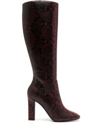 Michael Kors - Carly Runway 100mm Leather Boots - Lyst
