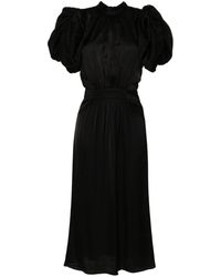 ROTATE BIRGER CHRISTENSEN - Puff-sleeve Sequin Embellished Midi Dress - Lyst