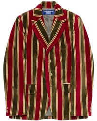 Junya Watanabe - Striped V-Neck Jacket - Lyst
