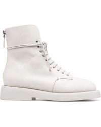 Marsèll - Gommello Leather Combat Boots - Lyst
