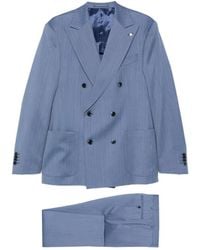 Luigi Bianchi - Double-Breasted Wool Suit - Lyst