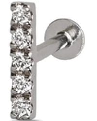 Lark & Berry - 14Kt Modernist Diamond Single Earring - Lyst