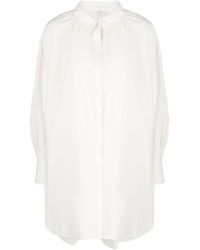 Amomento - Pleat-detail Organic-cotton Shirt - Lyst