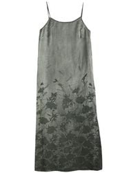 Uma Wang - Floral-Print Slip Midi Dress - Lyst