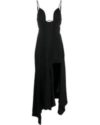 Mugler - Asymmetric Sleeveless Midi Dress - Lyst