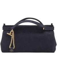 Orciani - Small Virgo Chain-Detail Suede Tote Bag - Lyst