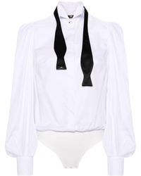 Elisabetta Franchi - Button-up Cotton Body - Lyst