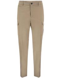 Peserico - Pantalon Fuselé À Poches Cargo - Lyst