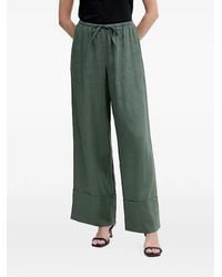 Benetton - Drawstring Wide-Leg Trousers - Lyst