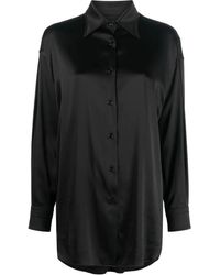 Tom Ford - Relaxed Fit Stretch Silk Satin Shirt - Lyst