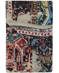 Faliero Sarti - Rug-Print Frayed Scarf - Lyst