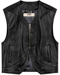 ROUGH - Chaleco de piel - Lyst