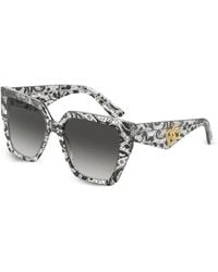 Dolce & Gabbana - Gafas de sol con montura geométrica - Lyst