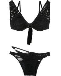 Amir Slama - Open-Knit Layered Bikini Set - Lyst