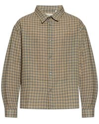 FRAME - Checked Buttoned-Up Shirt - Lyst