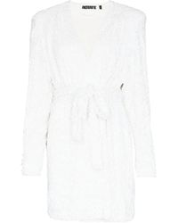 ROTATE BIRGER CHRISTENSEN - Samantha Sequin Wrap Dress - Lyst
