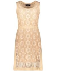 Moschino - Lace-Overlay Sleeveless Mini Dress - Lyst