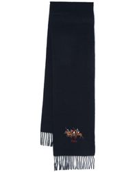 Polo Ralph Lauren - Logo-embroidered Wool Scarf - Lyst