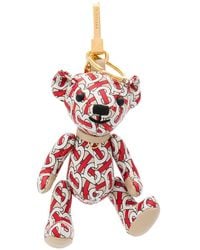 Burberry Thomas Bear Bag Charm - White