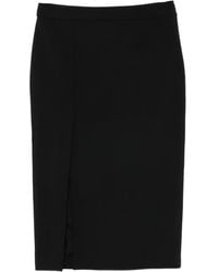 Dondup - Side-Split Pencil Midi Skirt - Lyst