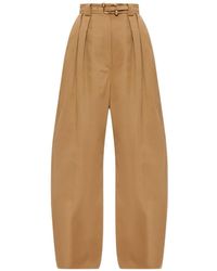 Sportmax - Pleated Belted Trousers - Lyst