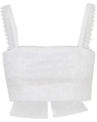 Waimari - Lace-Trim Cropped Top - Lyst