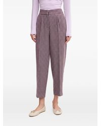 Benetton - Houndstooth-Pattern Trousers - Lyst