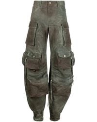 The Attico - Vaqueros cargo con motivo militar - Lyst
