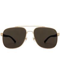 Gucci - Pilotenbrille Mit Logo - Lyst