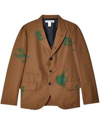 Comme des Garçons - Einreihiges Akko Mit Farbklecksen - Lyst