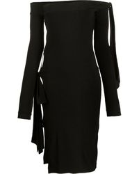 Mode Jurken Maxi-jurken ROTATE Birger Christensen Maxi-jurk zwart volledige print feest stijl 