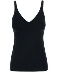Brunello Cucinelli - Monili-Trim V-Neck Vest Top - Lyst