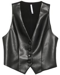 Imperial - Gilet Boutonné À Col V - Lyst