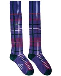 Vivienne Westwood - Tartan-Pattern Socks - Lyst
