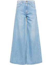 Mother - Slung Sugar Cone Sneak Low-rise Flared Jeans - Lyst