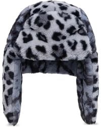 Kangol - Leopard-Print Faux-Fur Trapper Hat - Lyst