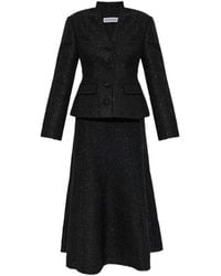 Self-Portrait - Tweed Dress With Lurex Thread - Lyst
