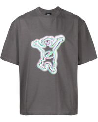 we11done - T-Shirt mit grafischem Print - Lyst