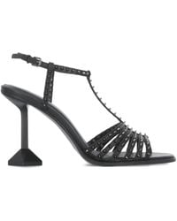 Ash - 110Mm Studded Ankle-Strap Pumps - Lyst