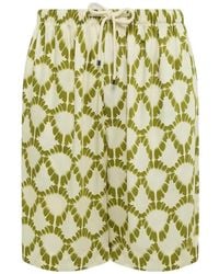 Laneus - Short Imprimé À Lien De Resserrage - Lyst