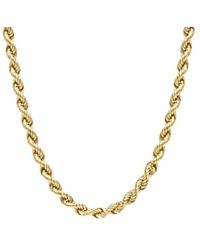 Zoe Chicco - 14kt Yellow Gold Rope Chain Necklace - Lyst