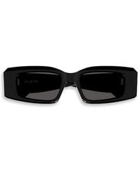 Alaïa - Rectangle-Frame Logo-Print Sunglasses - Lyst