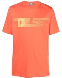 DIESEL - T-Just-E19 Logo-Print T-Shirt - Lyst