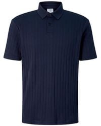 Bogner - Zane Ribbed-Knit Polo Shirt - Lyst