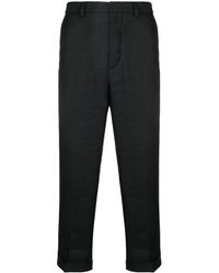 Jacquemus Turn Up Trousers - Black