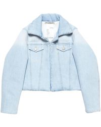 Acne Studios - Floral-Lining Denim Jacket - Lyst